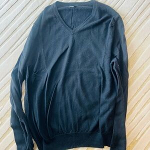 Express Black V-Neck Sweater Soft Pullover